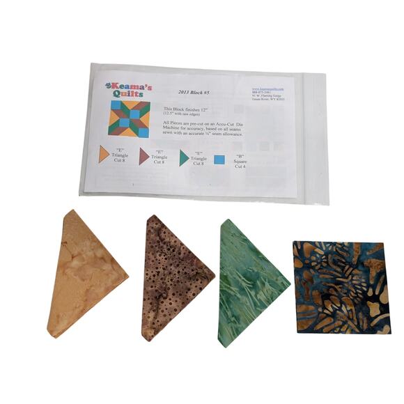 Precut Mini Quilt Kit or Quilt Block - Precut via Accuquilt by Keama's Quilts - Picture 4 of 4